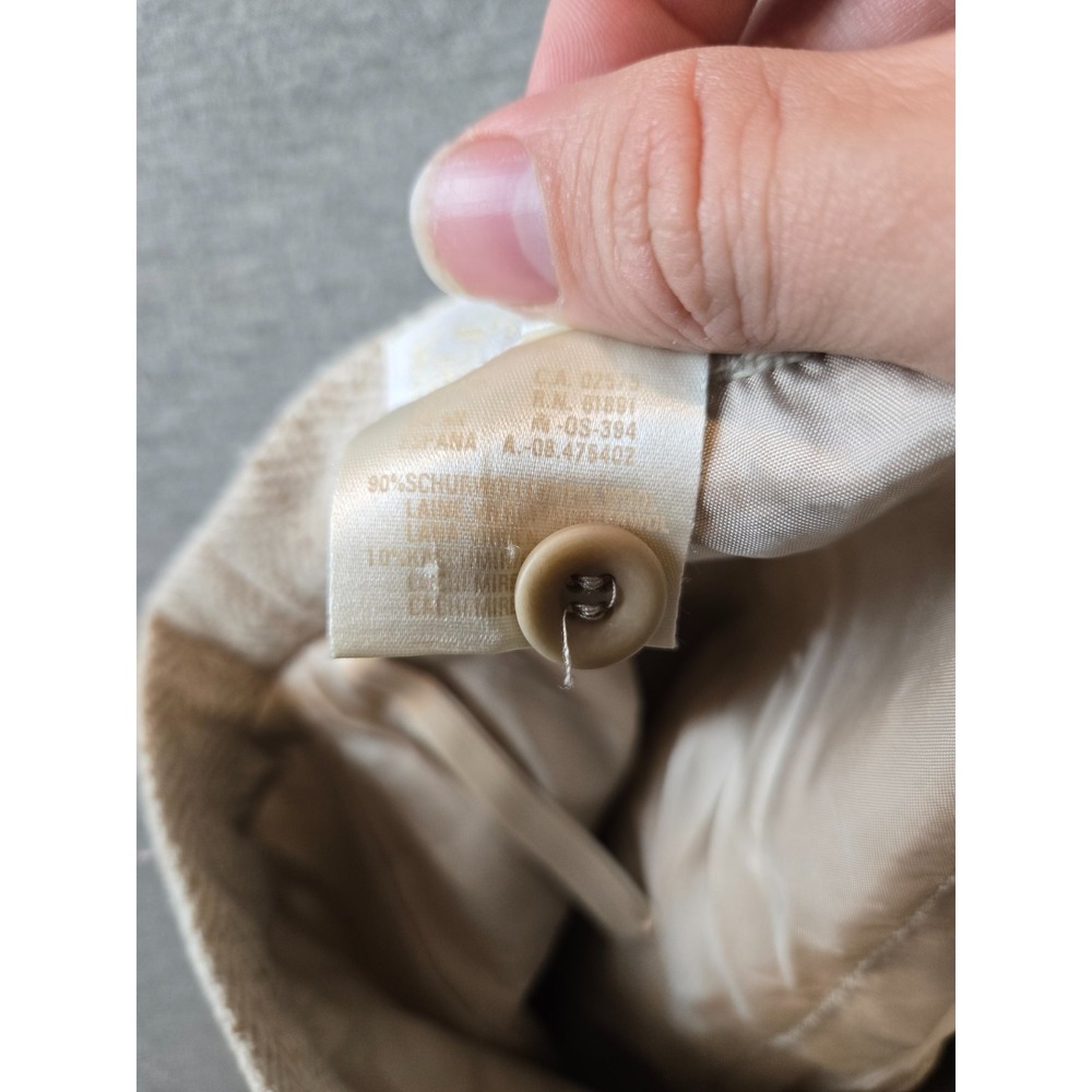 Vtg Escada by Margaretha Ley‎ Mini Skirt Womens 34/4 Beige Pencil Wool Cashmere - Picture 11 of 12